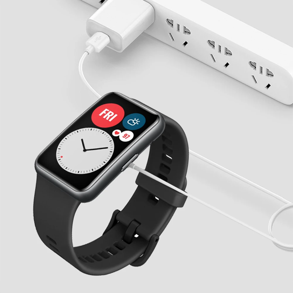 Фото Зарядное устройство 1 м для Huawei Band 7/Honor Band 6/6 Pro/Huawei Watch Fit/ Mini Smart Watch, Портативный USB-кабель для быстрой зарядки, адаптер питания №4