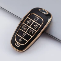 new tpu key case remote cover for hyundai tucson l 2021 5 7 buttons keychain holder car accessories