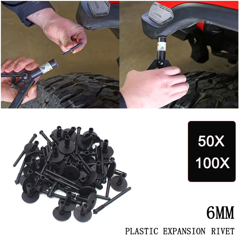 

Клипса для бампера автомобиля, универсальная пластиковая заклепка для BMW E60 E90 E91, аксессуары для Ford Chrysler, 50/100 шт.