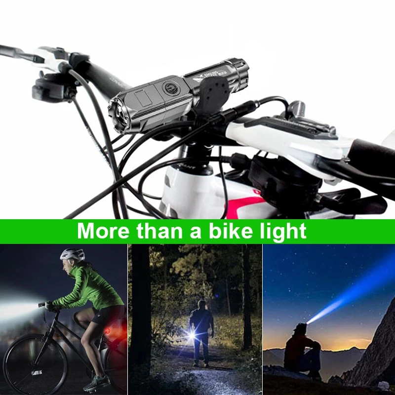 Многофункциональный яркий светодиодный фонарик с аккумулятором перезаряжаемый