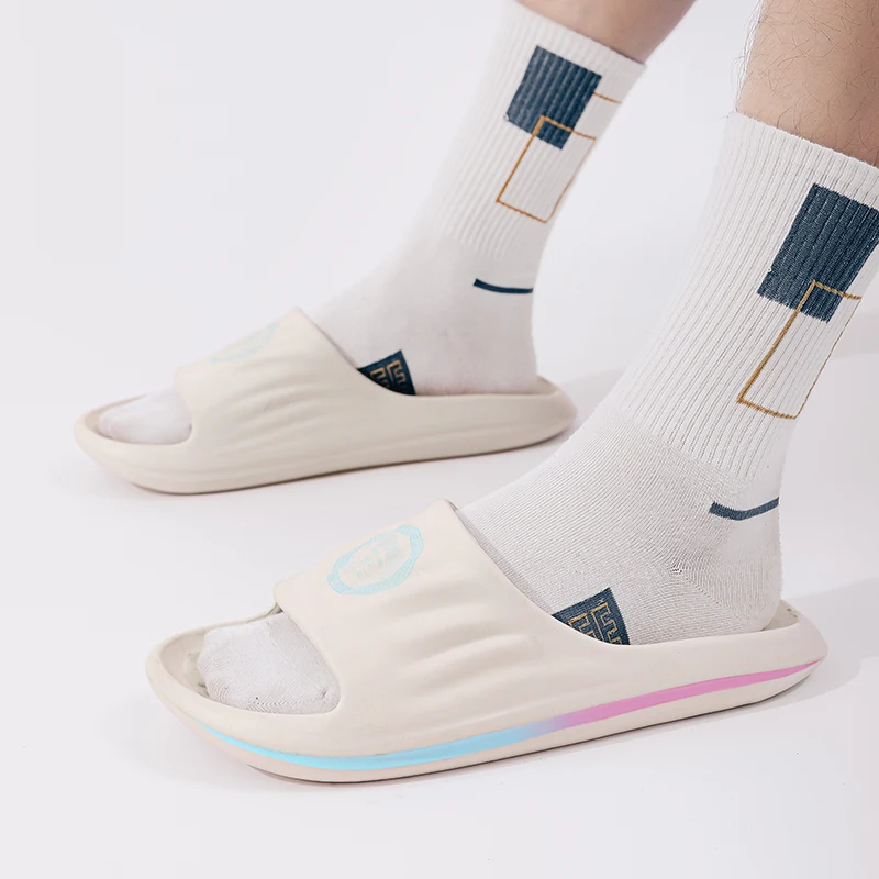 Platform Bathroom Home Slippers Men's and Women's Fashion Soft Sole EVA Indoor Slippers Women's Sandals Summer Non-Slip Flip-Flo