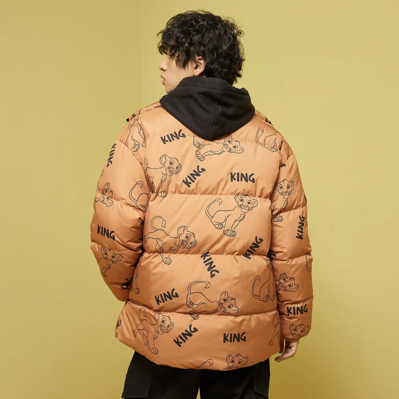 Metersbonwe Printed Down Jacket Men and Woven Loose 90% Gray Duck Down Couple Down Jacket Boy Warm Winter Coat Girl Outerwear