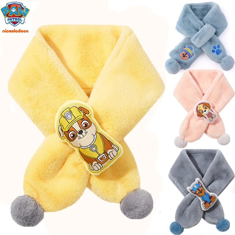 

High Quality 2022 New Original Paw Patrol Winter Scarf Glove Anime Toy Action Figure Doll Juguetes Children Birthday gift