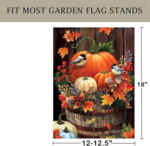 Садовые флаги 12x18 двухсторонние для улицы Хэллоуин тыквенный двор сада |