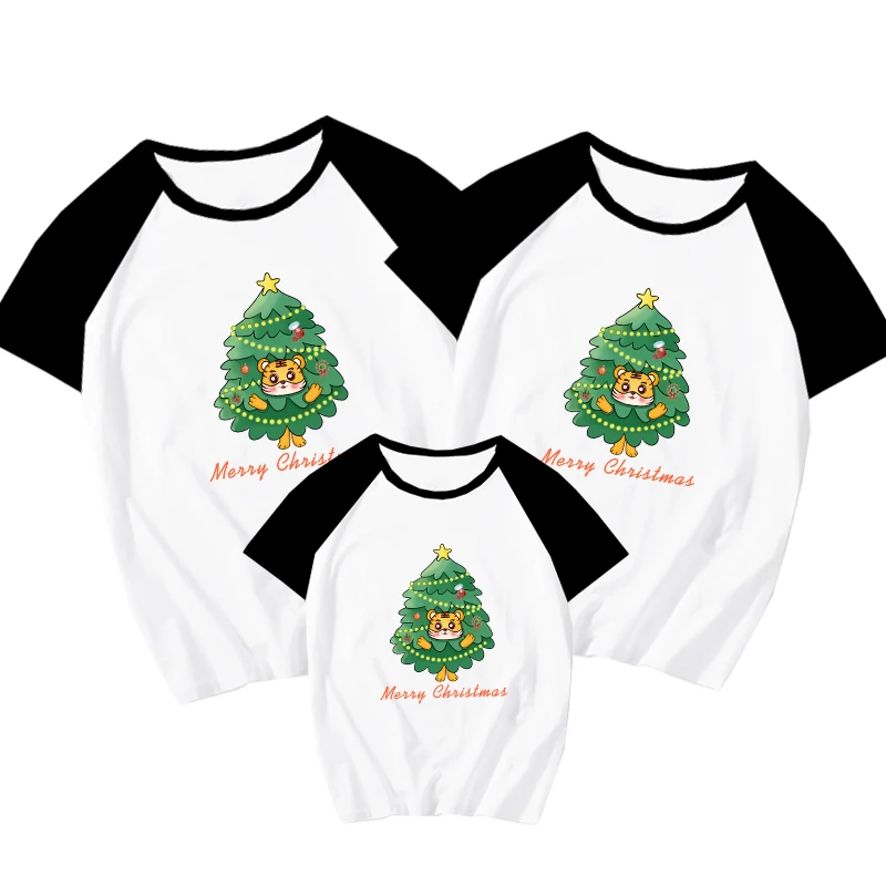

Fashion 1Piece T-shirt Baby Boys Girls Parents Family Matching Clothes Mommy Daddy Me Outfits Festival Birthday Shirt For Family