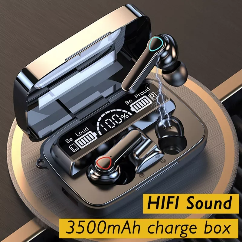 

Sports Bluetooth Wireless Headphones with Mic IPX5 Waterproof Bluetooth Earphones Headsets HiFi Stereo Music Earbuds for Phone