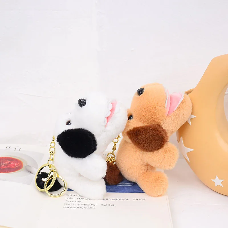 

Мультяшная кавайная плюшевая собака кусающая руку собака плюшевая игрушка брелок Подвеска забавная милая собака плюшевая кукла искусственный подарок на день рождения