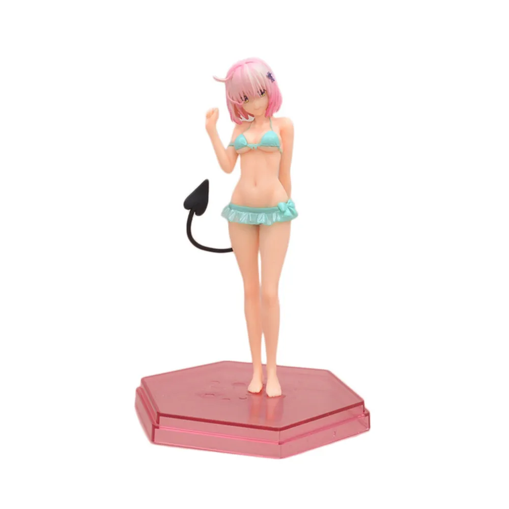 

Anime To Love Ru Momo Belia Deviluke Pale Blue Swimsuit PVC Action Figure Collectible Model Doll Toy 18cm
