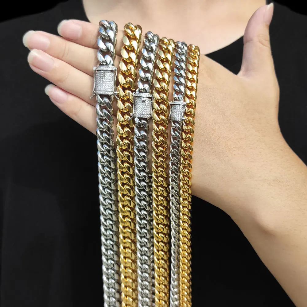 Ювелирные изделия из нержавеющей стали с покрытием 18-каратного золота в стиле