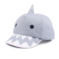 baby cute cartoon shark baseball cap boys girls soft brim sunshade hat spring summer comfortable cute accessories