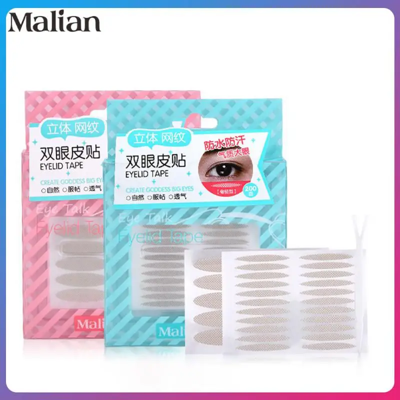 

200pcs Invisible Breathable Lace Double Eyelid Stickers Big Eyelid Tape Sticker Waterproof Natural Olive eye patch Makeup Tools