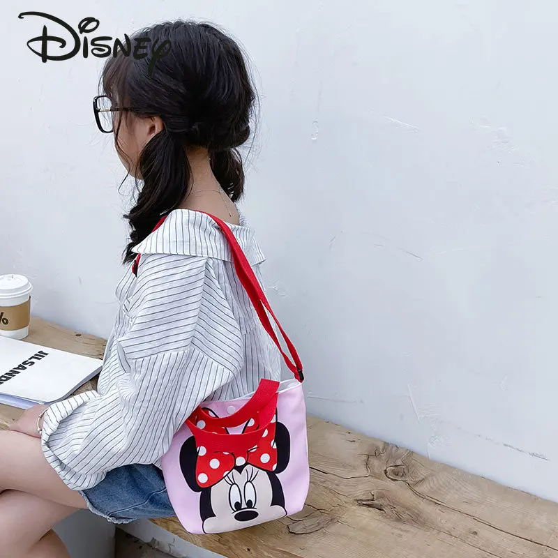 Disney Children's Canvas Bag Multi-function Children's Messenger Bag Cartoon Cute Adjustable Shoulder Strap Girl Zero Purse