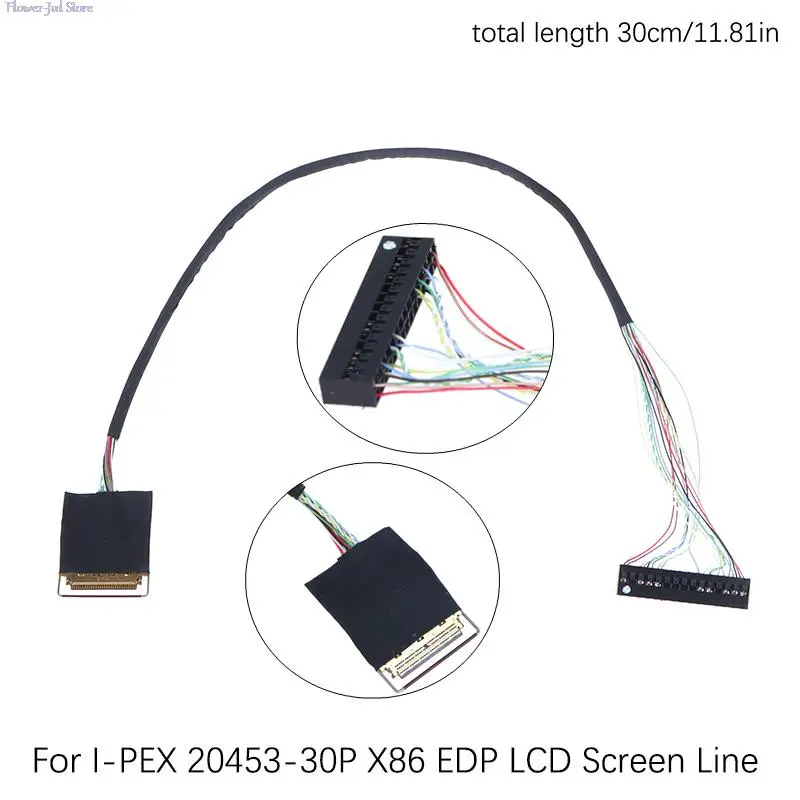 

For I-PEX 20453-30P X86 EDP LCD Screen Line 30 Pin Screen Line Signal Line 1PC