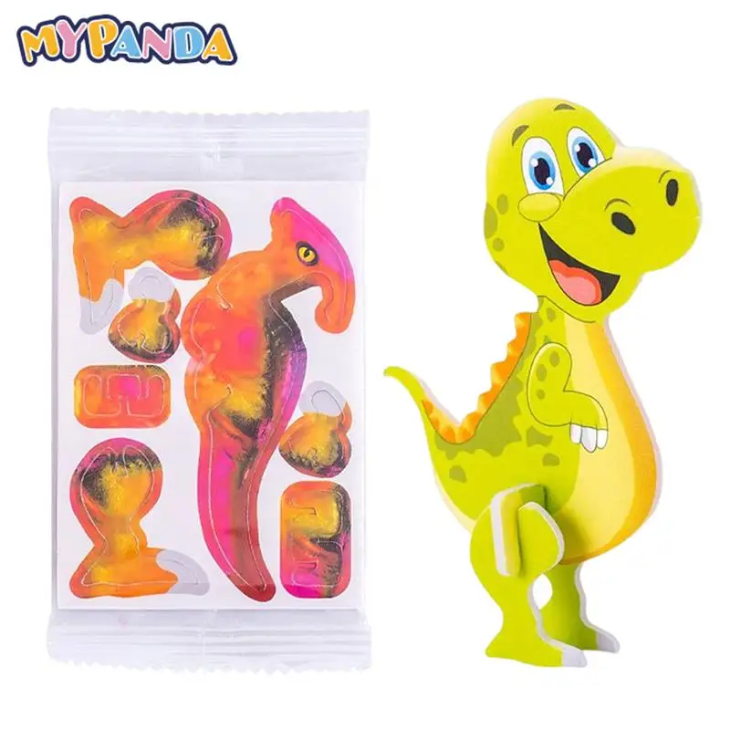 

5 шт., детский 3D-пазл в виде динозавра