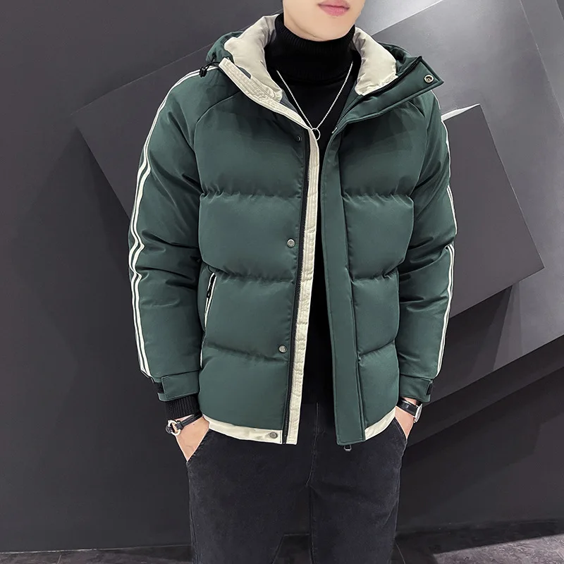 2022 Autumn Winter New Down Jacket Men's Hooded Thickened Warm Jacket Men's Fashion Casual Padded Jacket Men's Jacket Clothing