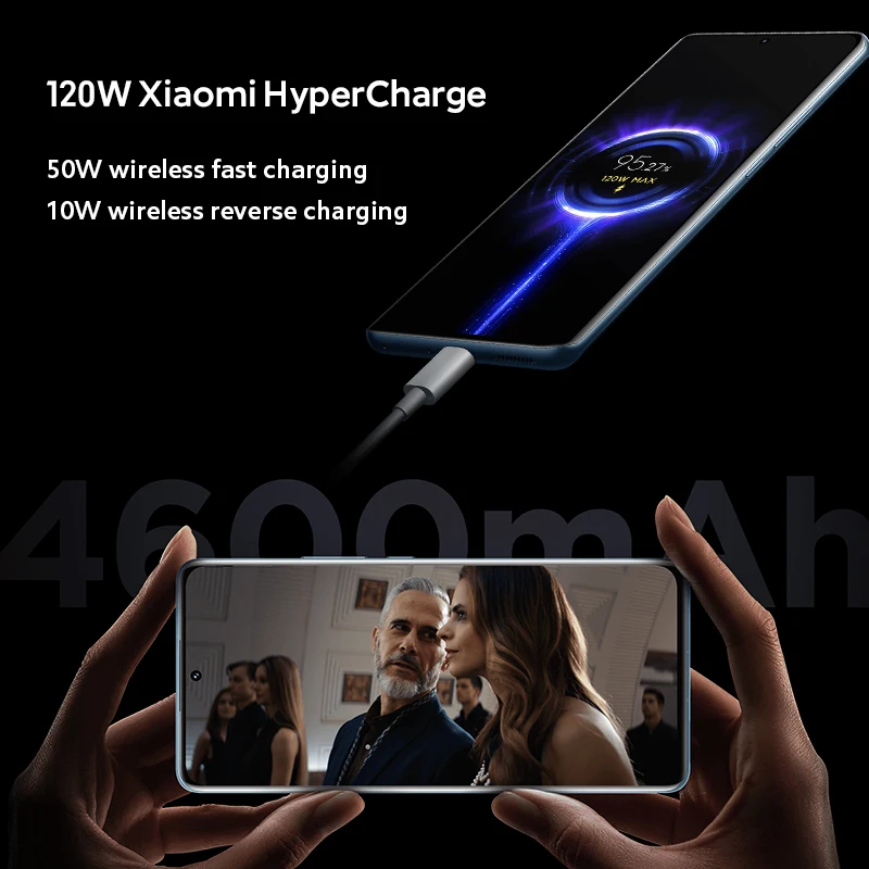 Global ROM Xiaomi Mi 12 Pro Smartphone Snapdragon 8 Gen 1 Octa Core 128GB/256GB 120Hz Display 120W Charging 50MP Camera 4K Video