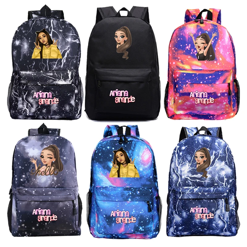 

Fashion Ariana Grande Backpack Large Capacity Travel Knapsack Women Daily Mochila Men Bagpack Student School Bags For Girls Boys