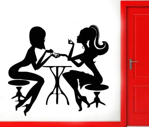 Настенные виниловые наклейки для салона красоты, маникюра и педикюра, настенные украшения для дома, спальни, девушек G119