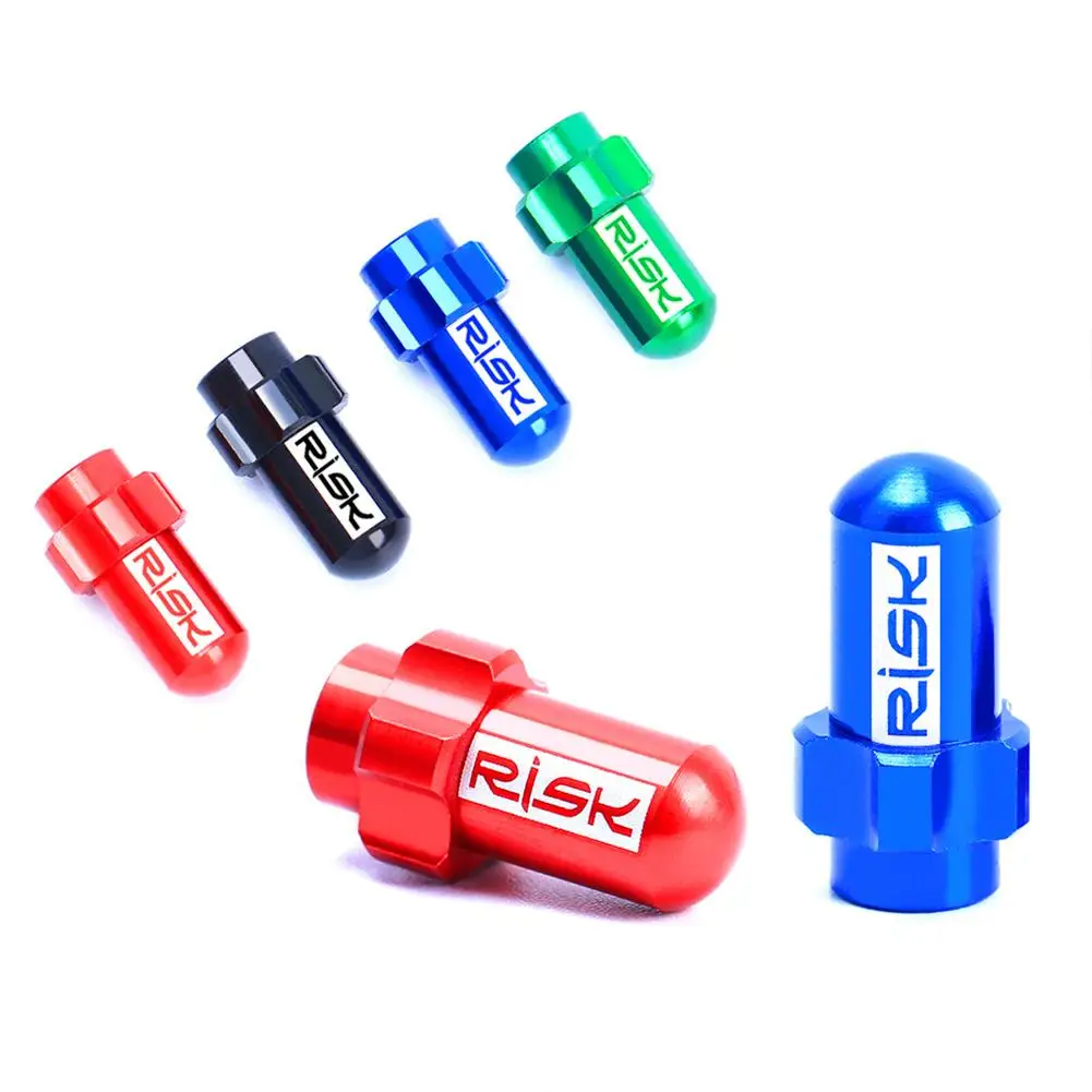 

2pcs Air Valve Caps Aluminum Alloy Schrader Valve Presta Valve Mountain Bike Wheel Tire Dustproof Cap Dropship