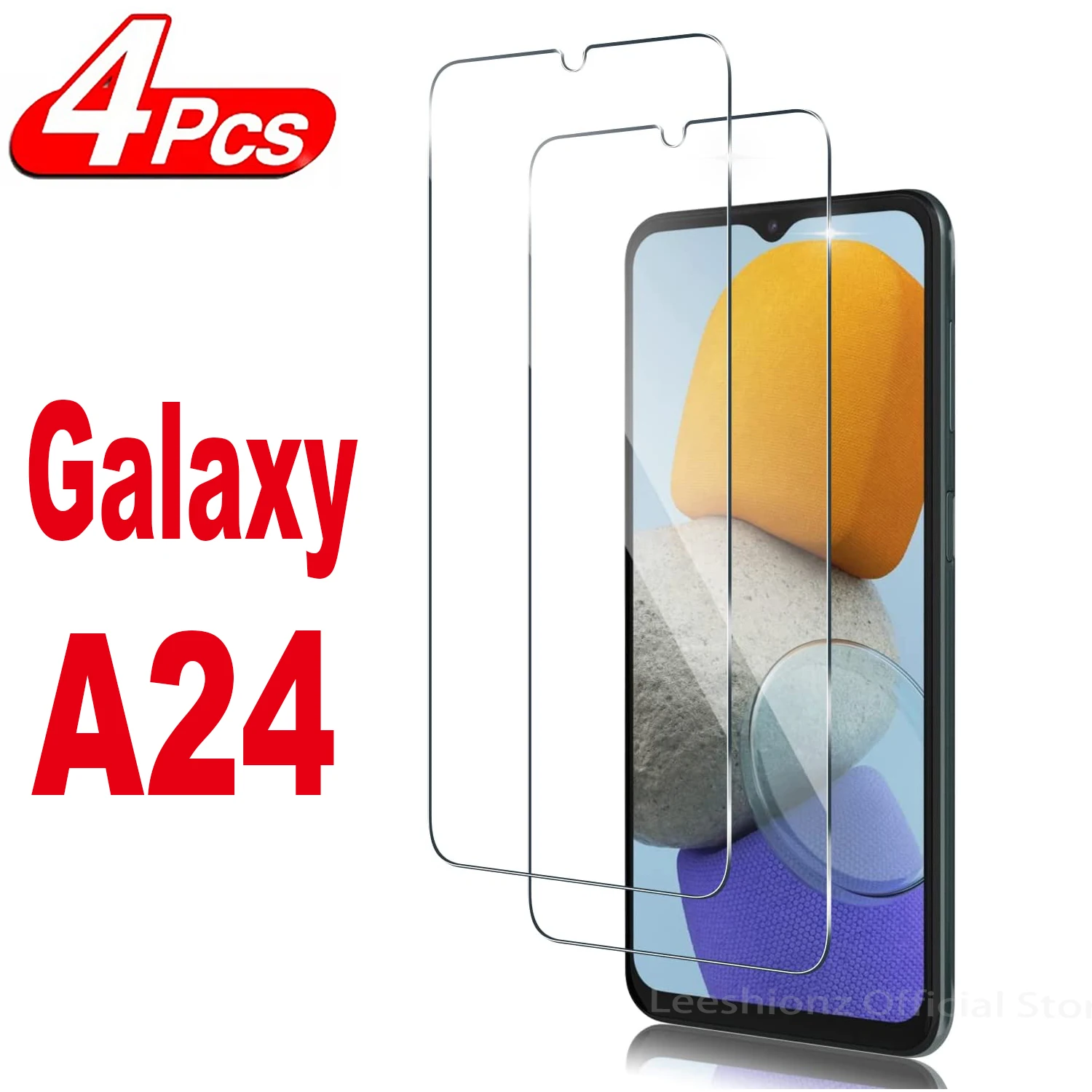 

2/4Pcs Screen Protector Glass For Samsung Galaxy A24 Tempered Glass Film