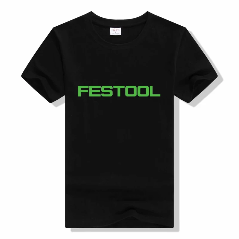 

Футболка мужская с принтом Festool Tools, модная повседневная тенниска с коротким рукавом, лето