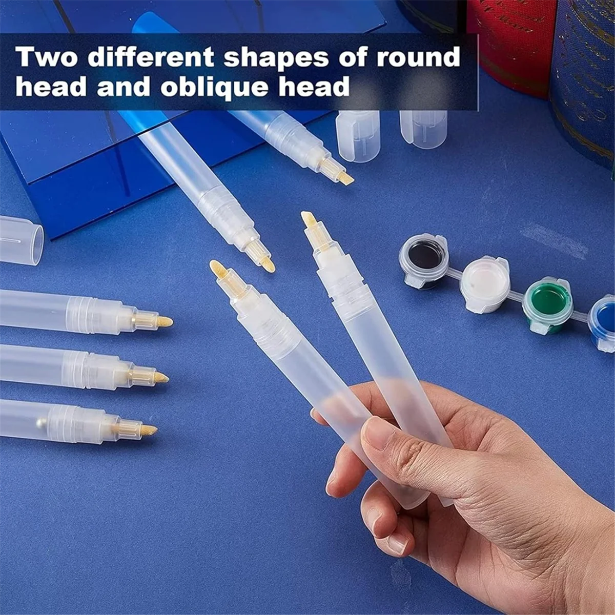 6 шт. пустые Заполняемые маркеры для рисования круглые поворотные Набор