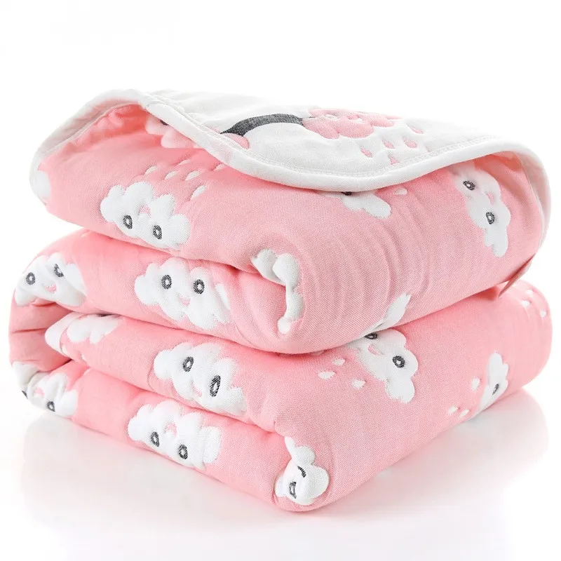 

21 Designs 10 Layers Super Thick Muslin Baby Blanket Swaddle 110x110cm Newborn Baby Kids Children Swaddle Blankets for Beds