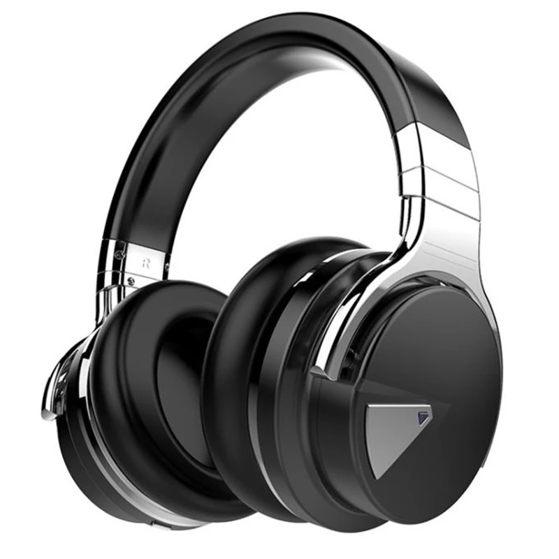 

COWIN E7 Active Noise Cancelling Headphones Bluetooth Headphones Wireless Headset Over Ear 30 Hours Playtime With Mic,Black
