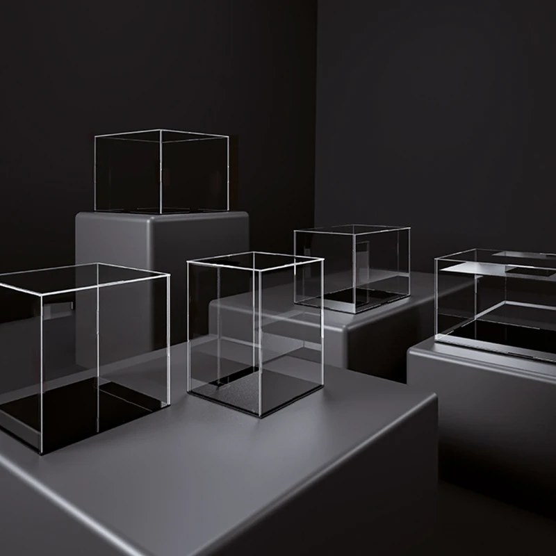 

40x30x30cm PMMA Acrylic Display Boxes Figure Transparent Display Cabinet Plexiglass Dust-proof Model Storage Box Diy Assembled