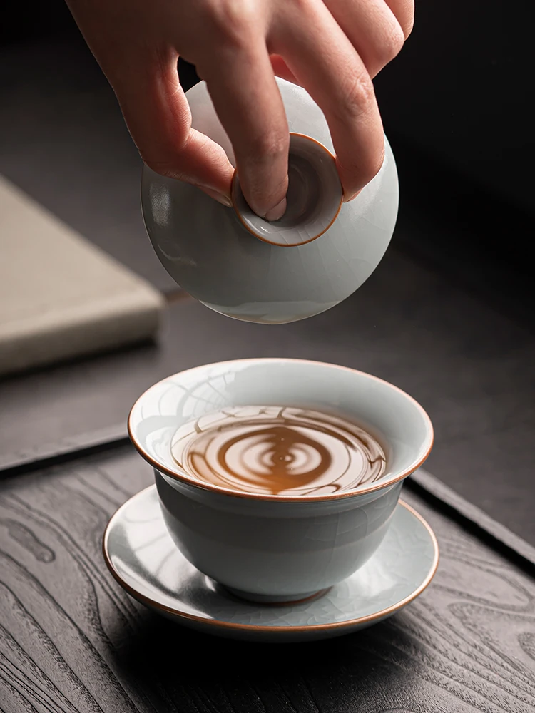 Чайная посуда Gaiwan Chawan набор из чаши для супа китайские кружки кунг-фу фарфоровая