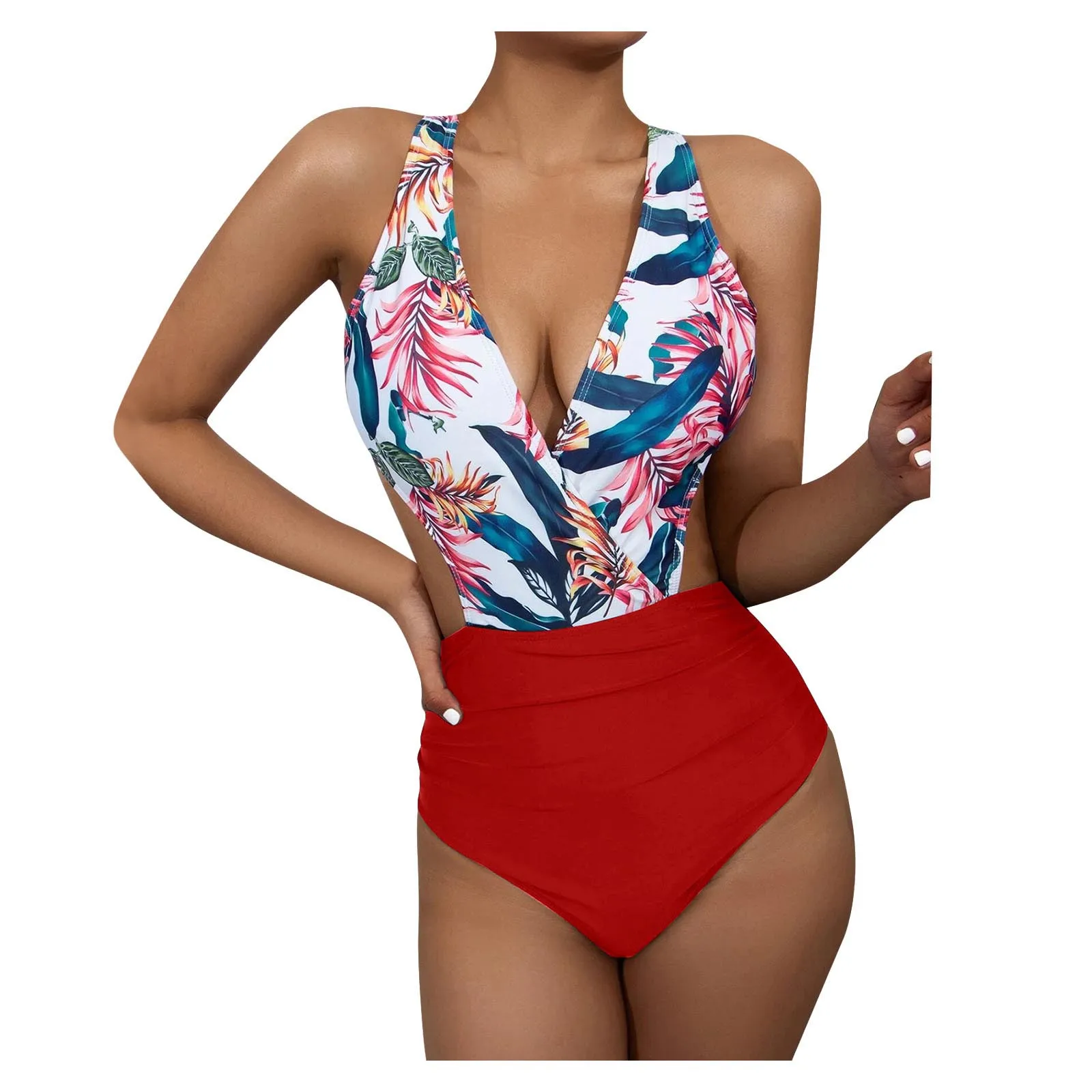 

Summer Swimsuit Printed Sexy Swimsuit Bikini One-piece Female Swimwears Tankinis Set Swimwears tankinis sexy swimsuit