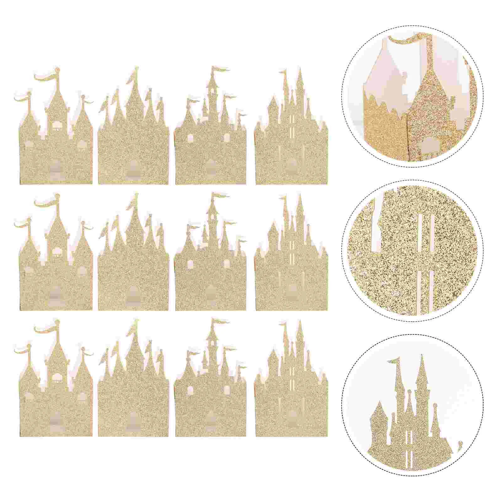

Box Candy Wedding Gift Christmas Favor Paper Holidaytreat Glitter Container Chocolate Boxes Goodie Dayhollow Valentine Castle