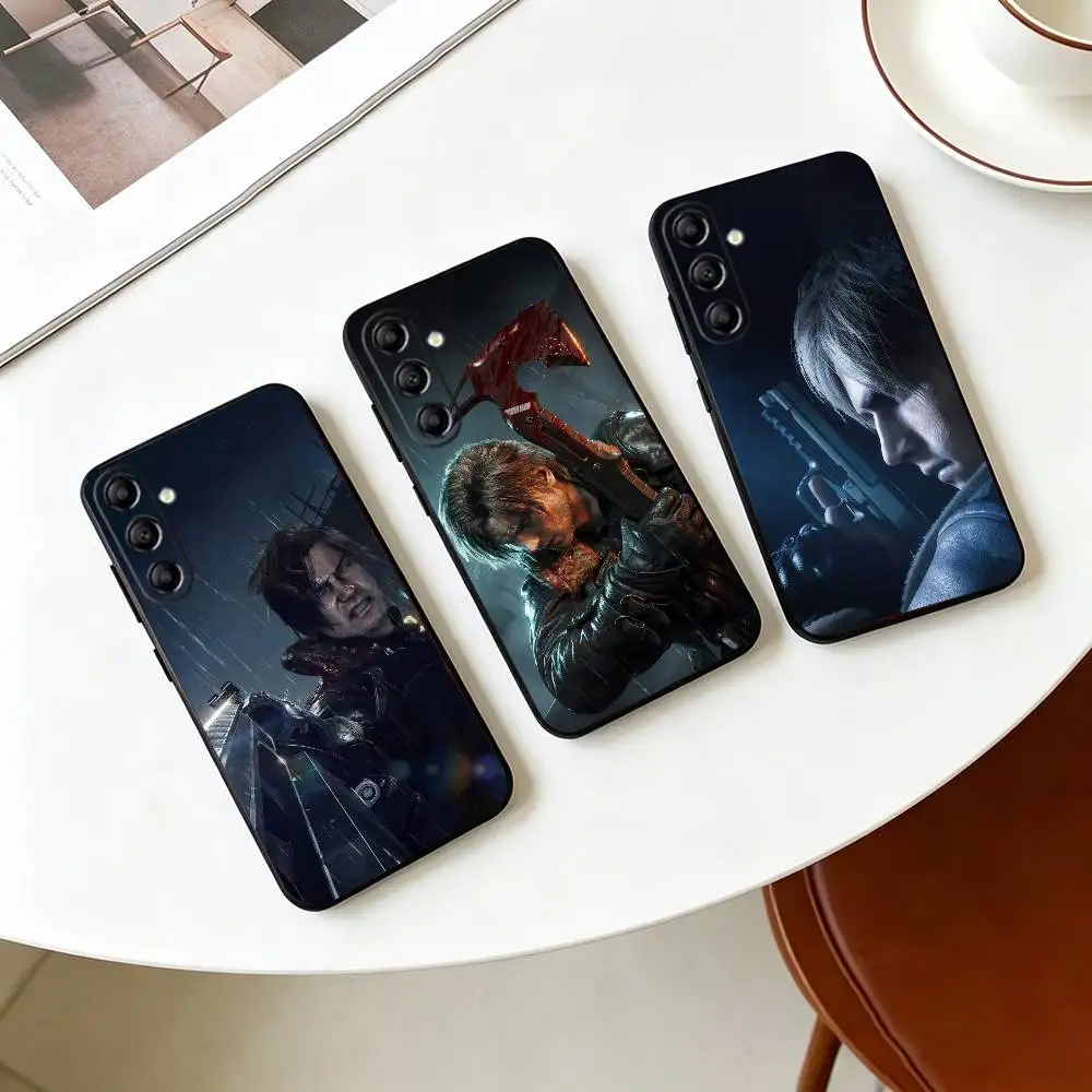 Фото Чехол для телефона с портретным принтом Леона Скотта Кеннеди для Samsung Galaxy A73, A72, A71, A70, A53, A52, A51, другие модели, мягкий черный чехол №1