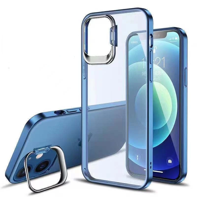 

New Mobile Phone Case Invisible Bracket Protective Cover Frosted Anti-fall Case For iPhone11 12 13 Pro Max Mini