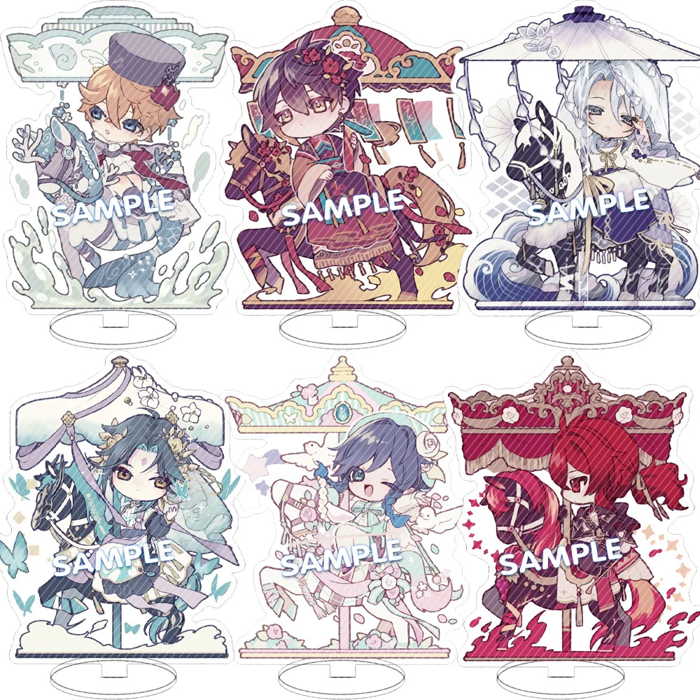 

Anime Figure Genshin Impact Acrylic Stand New Zhongli Xiao Tartaglia Kaeya Kamisato Ayato Model Plate Desk Decor Fans Gifts