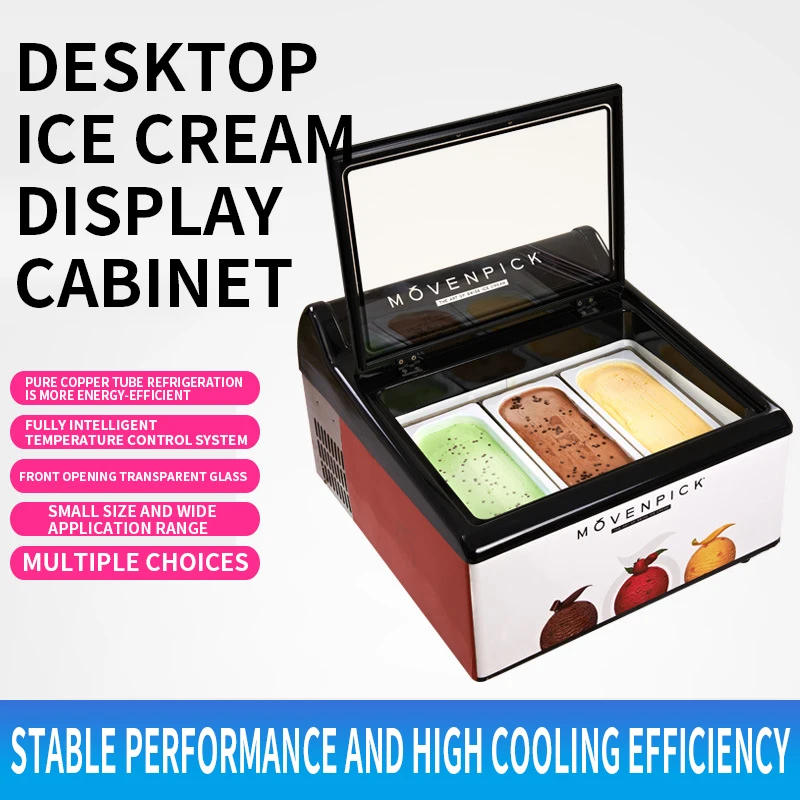 Commercial Ice Cream Dessert Freezer Desktop Ice Cream Froze