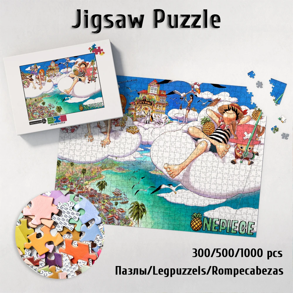 

Цельная сосна Diy Большая головоломка Луффи и Чоппер уникальный дизайн взрослые головоломки Зоро и нами детские образовательные Фотообои