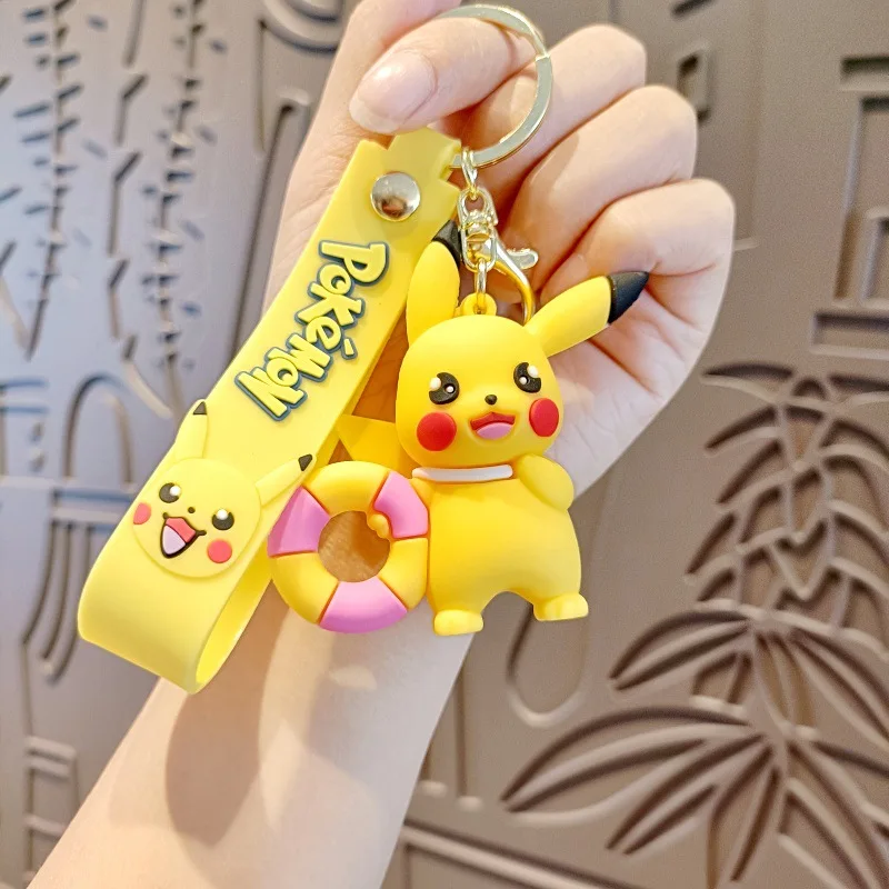 Брелок с изображением покемона Пикачу аниме экшн-фигурка игрушка каваи