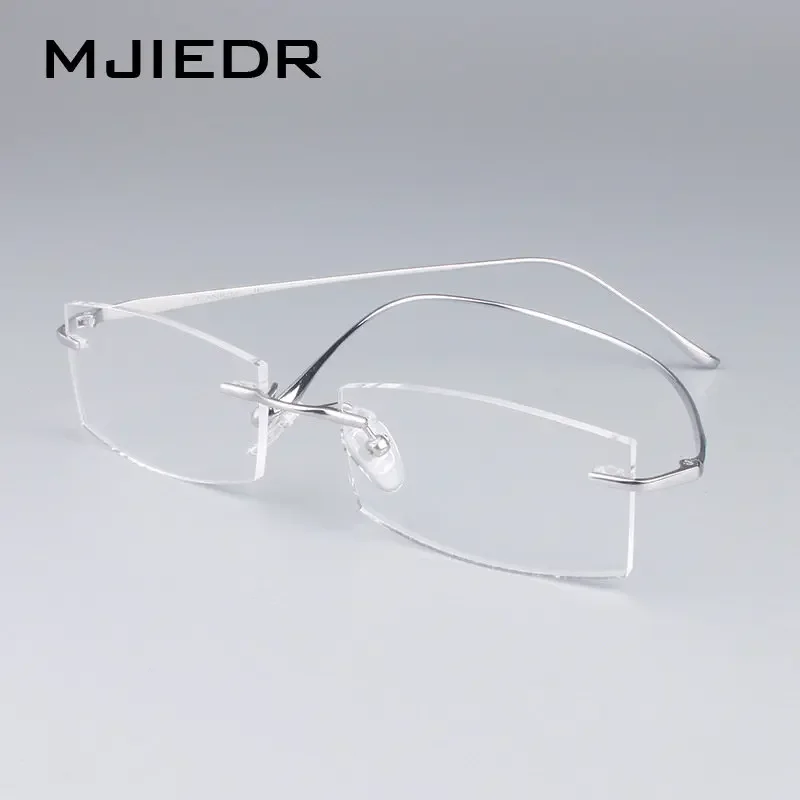 Ультралегкие удобные оптические очки без оправы из чистого титана оправа для