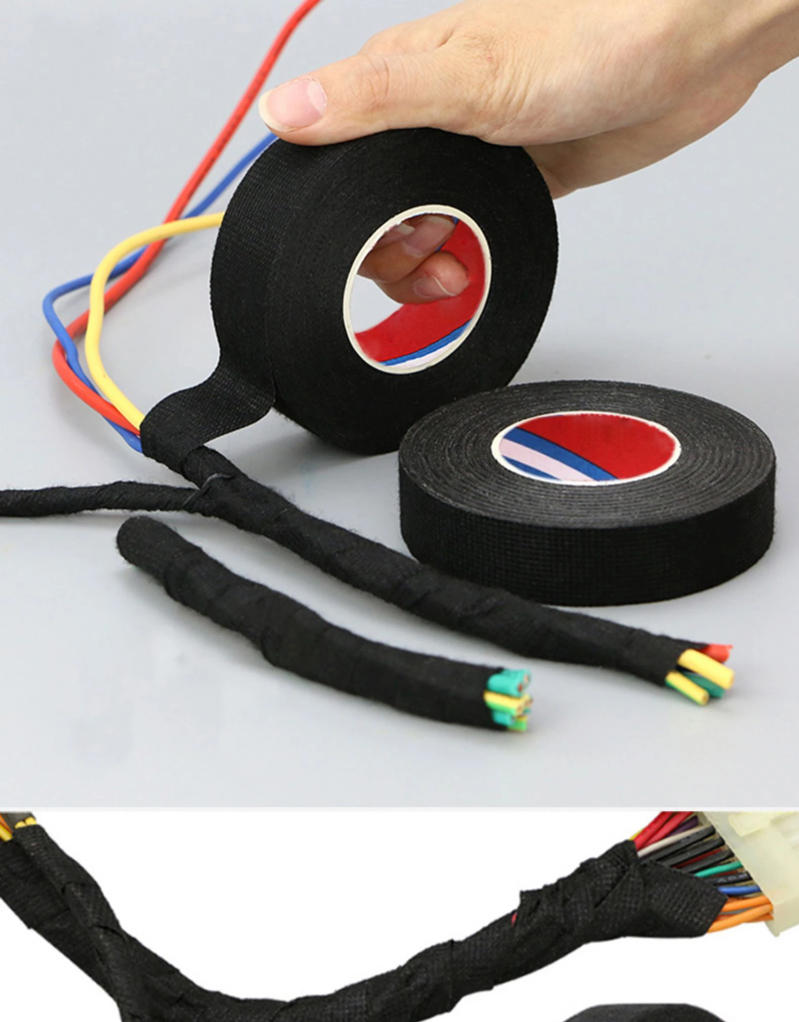 Термостойкая клейкая лента для автомобильных кабелей 15 м 9/15/19/25 мм |