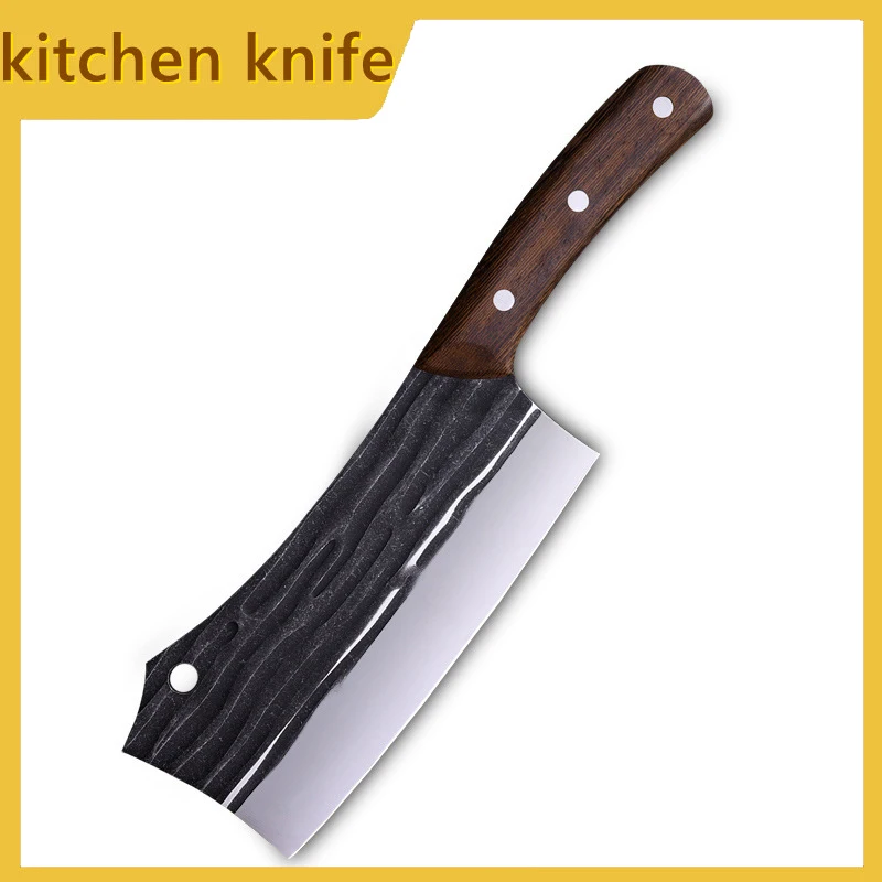 

Stainless Steel kitchen knives Chef Knife Hand-forged Butcher Knife Meat Vegetables Slicing Cleaver High Hardness Utility knife