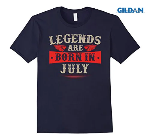 

Advertising O-Neck Short-Sleeved Slim Fit Brand New Sleeve Tee Shirt Homme T Shirt Legends Are Born In July T-Shirt Classic