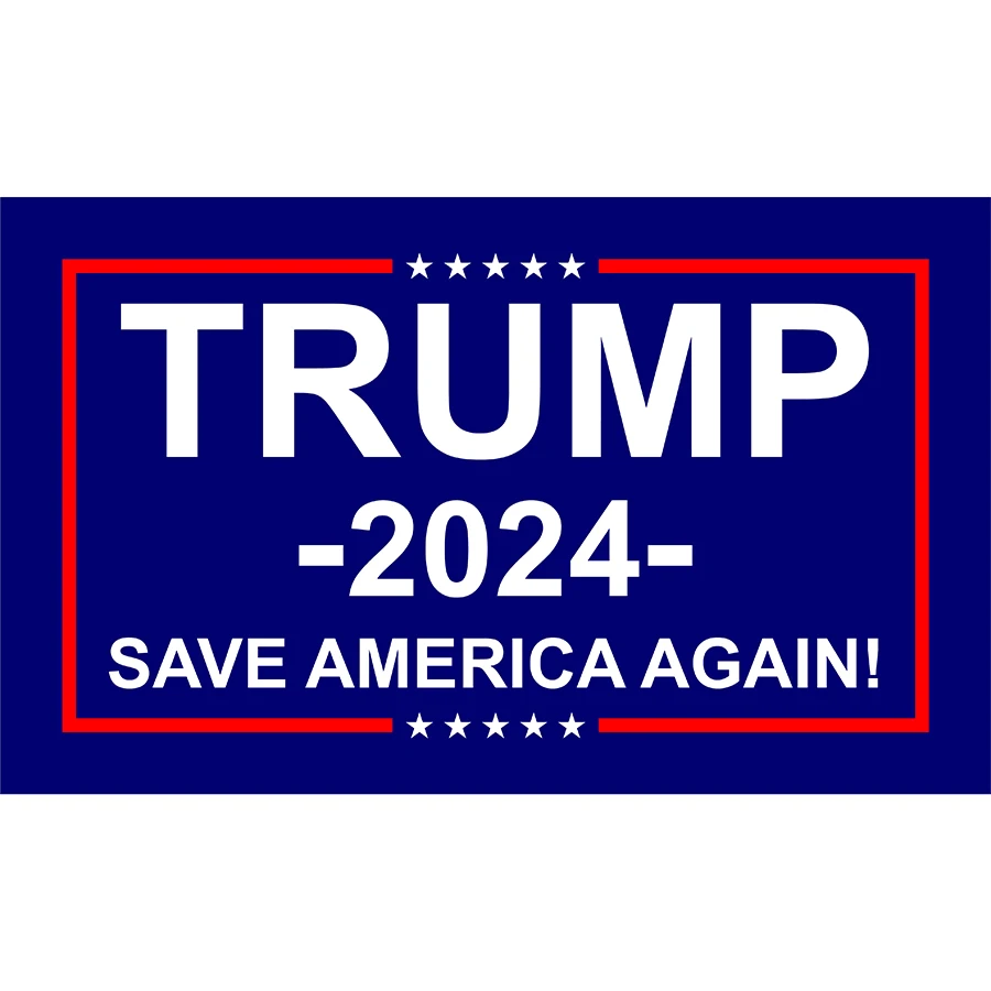 

Trump 2024 Save America Again Flag 90x150cm Banner Decoration 100D Polyester Digital Domitory Election Parade Speech