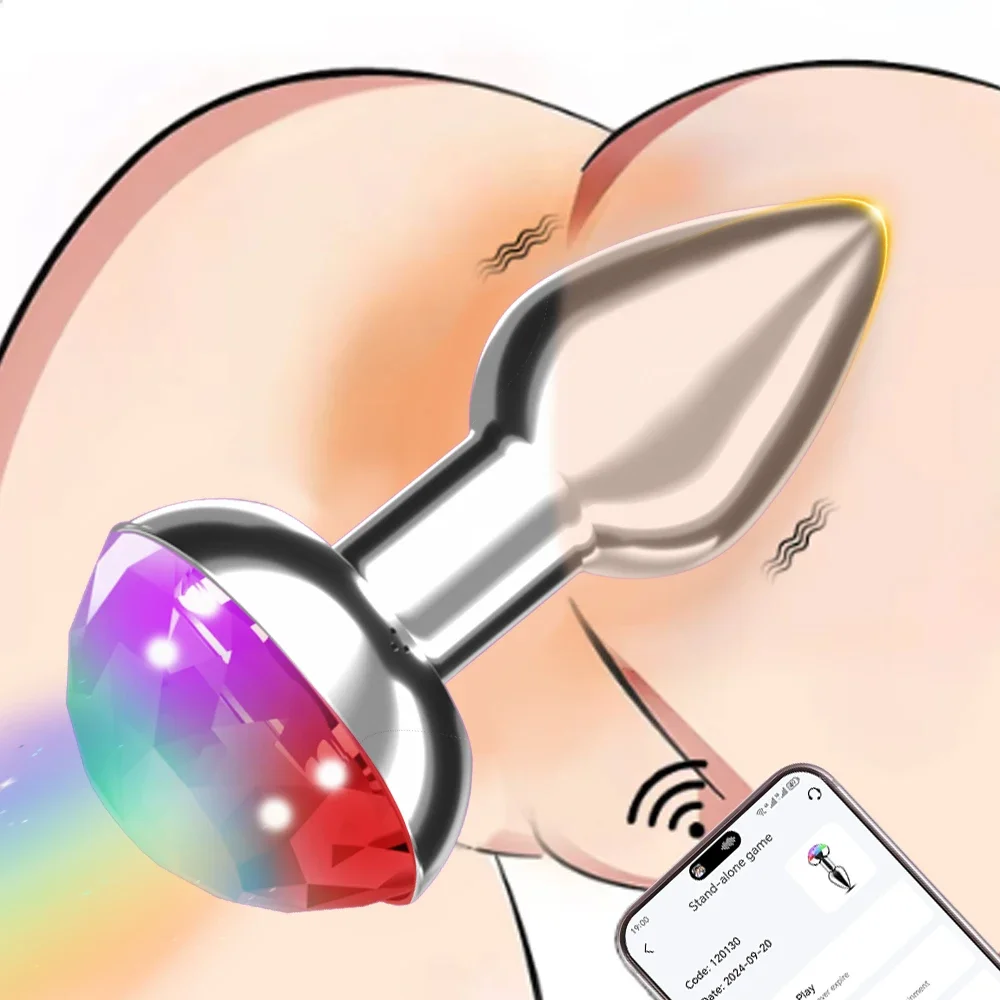 Анальный вибратор с дистанционным управлением приложение Bluetooth Анальная пробка