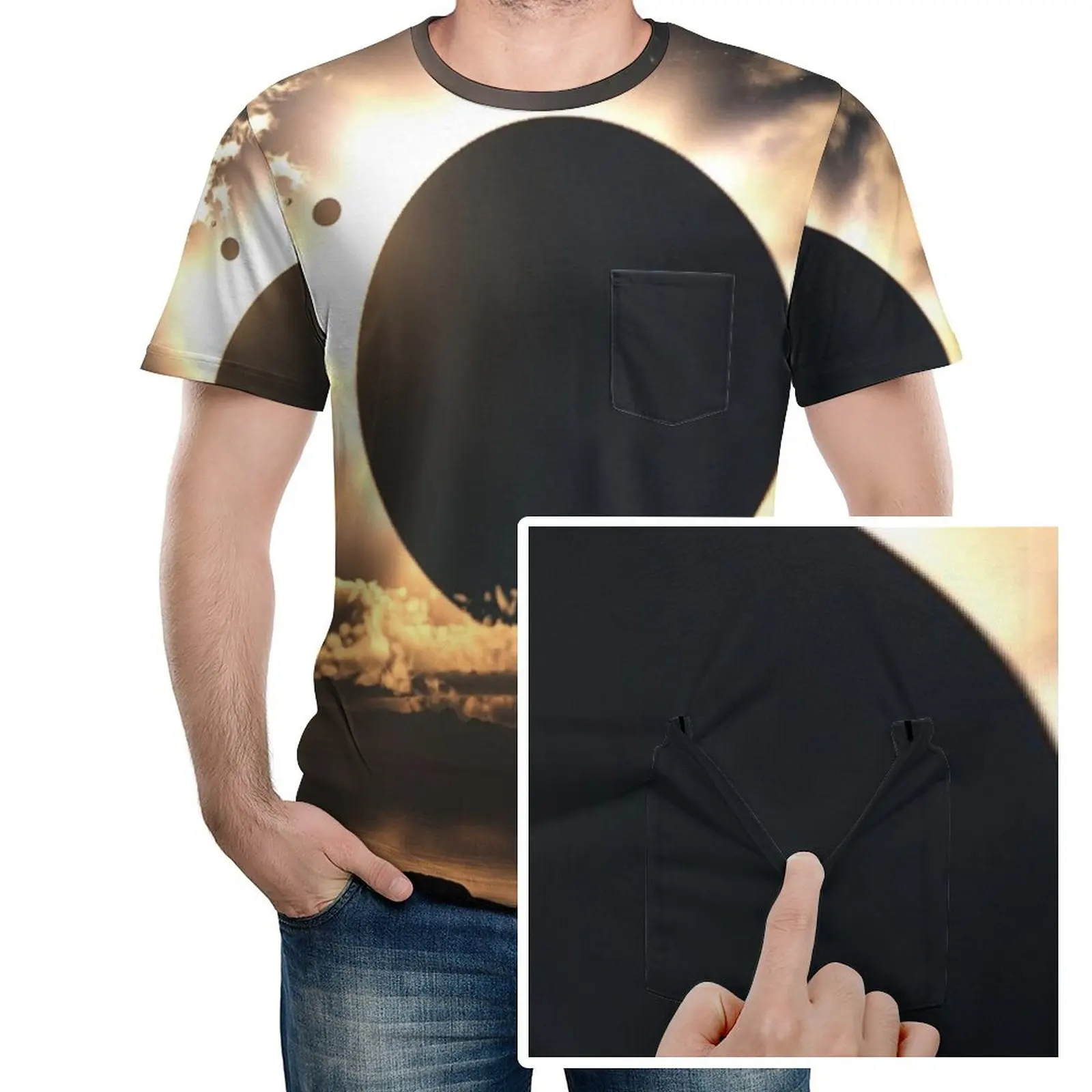

Sci Fi Moon Men's New Summer 3D Pink Tulip Flower T-shirt Casual 3D Printing T-shirt