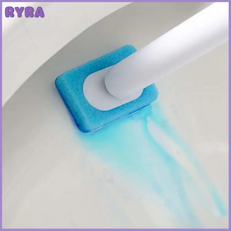 

Replacement Bathroom Cleaning Brush Rotary Toilet Brush Strong With Cleaning Liquid Nail-free Magnetic Toilet Brush Wall-mounted
