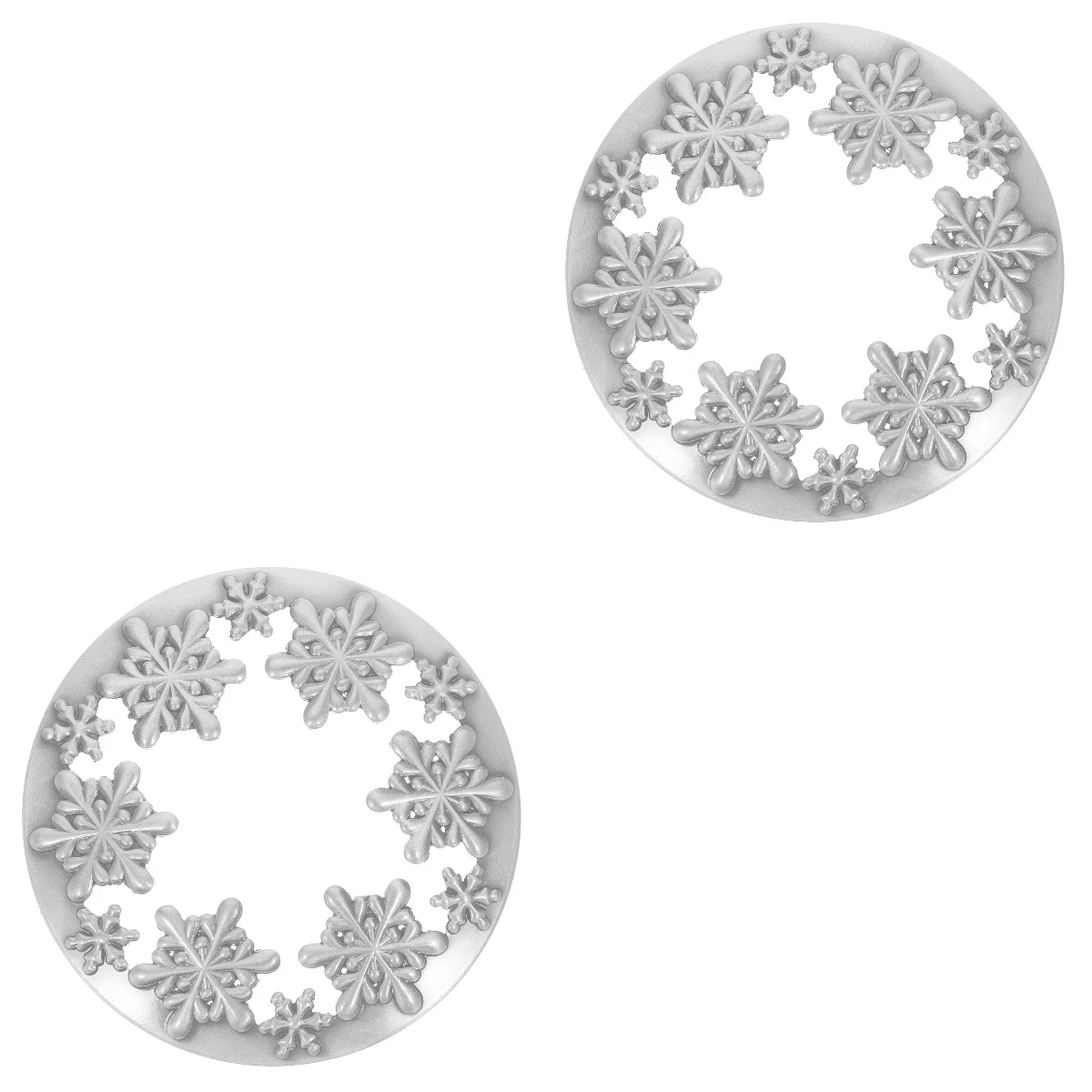 

Jar Topper Cover Lidchristmas Holder Aromatherapy Snowflake Decorativewinter Shadelids Metal Storage Tealight Scented Cup