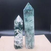 2 5kg natural crystal point aquatic agate tower large size quartz obelisk mineral reiki healing stone wand ornaments home decor