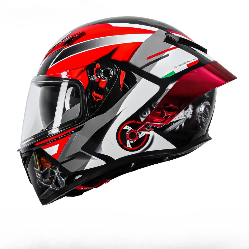 Мотоциклетный шлем розового цвета закрытый для женщин черный с сертификацией DOT