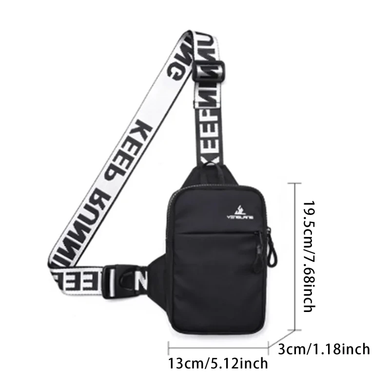 Уличная спортивная нагрудная сумка маленький рюкзак на одно плечо мужской